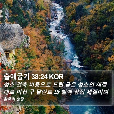출애굽기 38:24 KOR Bible Verse Image
