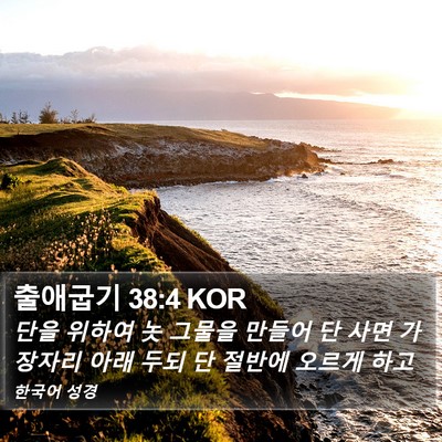 출애굽기 38:4 KOR Bible Verse Image