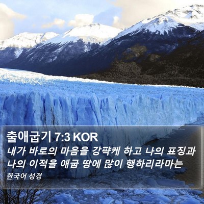 출애굽기 7:3 KOR Bible Verse Image