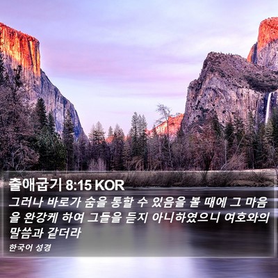 출애굽기 8:15 KOR Bible Verse Image