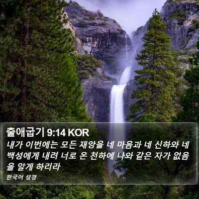 출애굽기 9:14 KOR Bible Verse Image