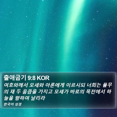 출애굽기 9:8 KOR Bible Verse Image