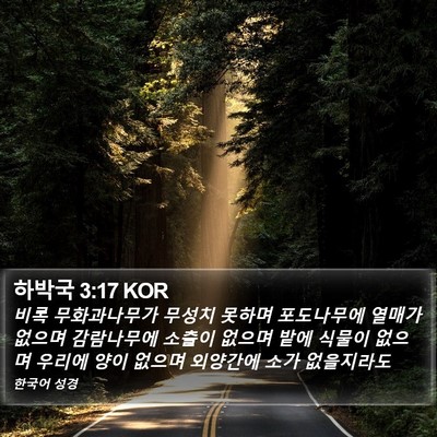 하박국 3:17 KOR Bible Verse Image
