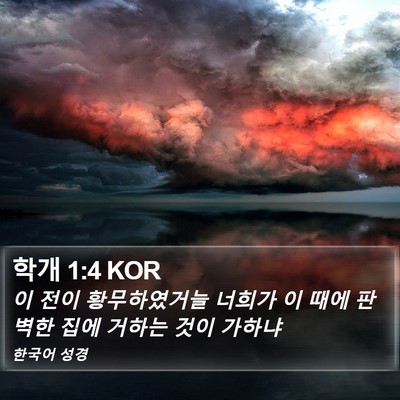 학개 1:4 KOR Bible Verse Image