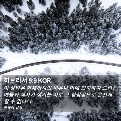 히브리서 9:9 KOR Bible Verse Image
