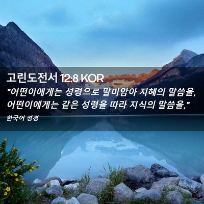 Picture 02 - 고린도전서 12:8 KOR - 