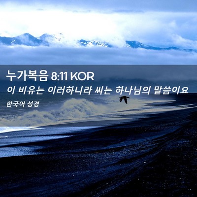 Picture 02 - 누가복음 8:11 KOR - 이 비유는 이러하니라 씨는 하나님의 - Bible Verse Picture
