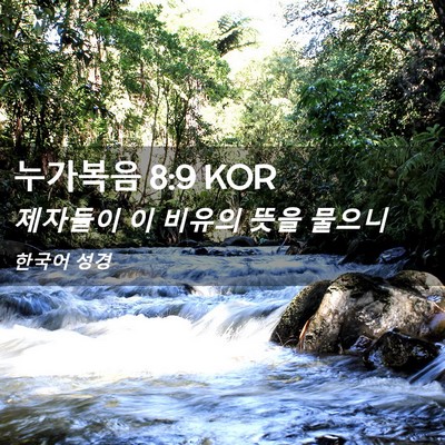 Picture 02 - 누가복음 8:9 KOR - 제자들이 이 비유의 뜻을 - Bible Verse Picture