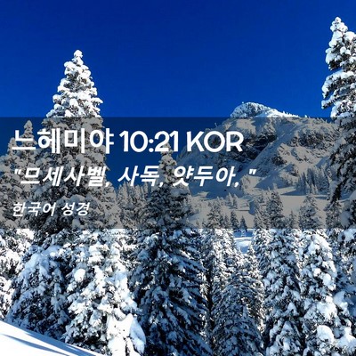 Picture 02 - 느헤미야 10:21 KOR - 