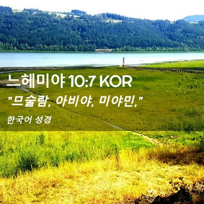 Picture 02 - 느헤미야 10:7 KOR - 