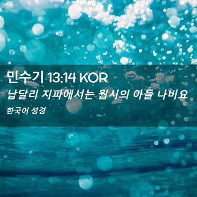 Picture 02 - 민수기 13:14 KOR - 납달리 지파에서는 웝시의 아들 - Bible Verse Picture
