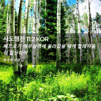 Picture 02 - 사도행전 11:2 KOR - 베드로가 예루살렘에 올라갔을 때에 - Bible Verse Picture
