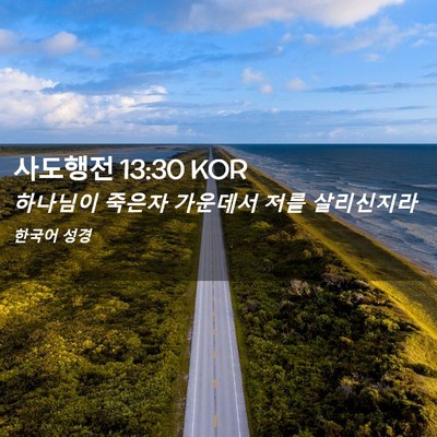 Picture 02 - 사도행전 13:30 KOR - 하나님이 죽은자 가운데서 저를 - Bible Verse Picture