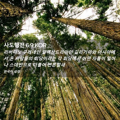 Picture 02 - 사도행전 6:9 KOR - 리버디노 구레네인 알렉산드리아인 - Bible Verse Picture