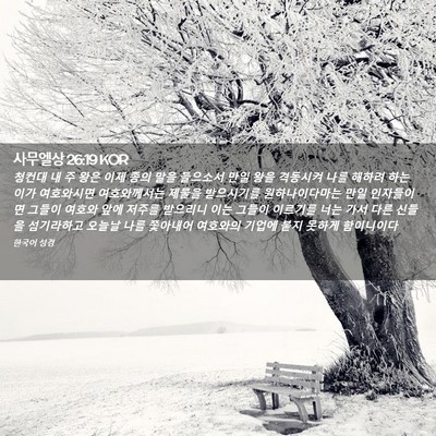 Picture 02 - 사무엘상 26:19 KOR - 청컨대 내 주 왕은 이제 종의 말을 - Bible Verse Picture