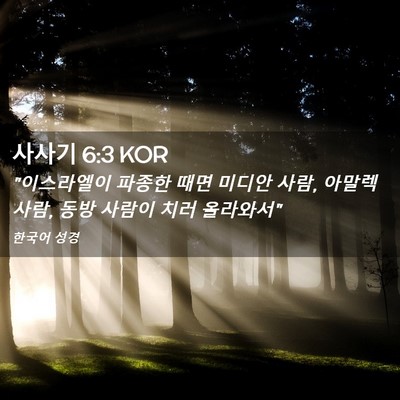 Picture 02 - 사사기 6:3 KOR - 