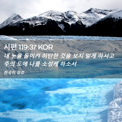 Picture 02 - 시편 119:37 KOR - 내 눈을 돌이켜 허탄한 것을 보지 - Bible Verse Picture