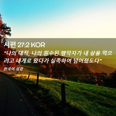 Picture 02 - 시편 27:2 KOR - 