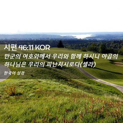 Picture 02 - 시편 46:11 KOR - 만군의 여호와께서 우리와 함께 - Bible Verse Picture