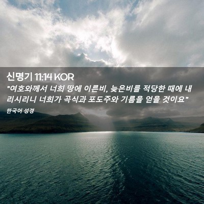 Picture 02 - 신명기 11:14 KOR - 