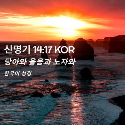 Picture 02 - 신명기 14:17 KOR - 당아와 올응과 - Bible Verse Picture