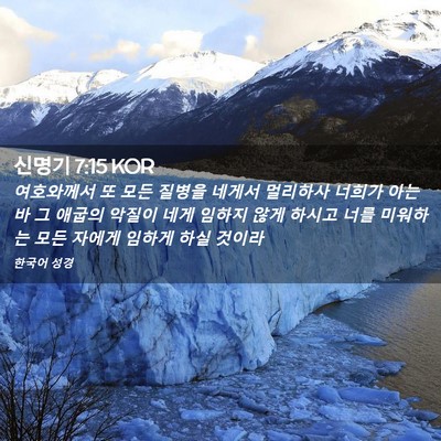 Picture 02 - 신명기 7:15 KOR - 여호와께서 또 모든 질병을 네게서 - Bible Verse Picture
