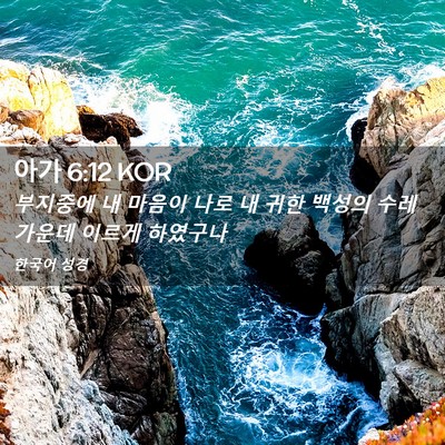 Picture 02 - 아가 6:12 KOR - 부지중에 내 마음이 나로 내 귀한 - Bible Verse Picture