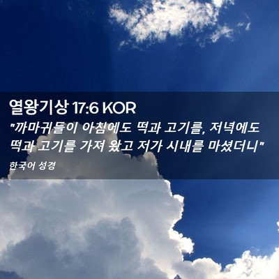 Picture 02 - 열왕기상 17:6 KOR - 