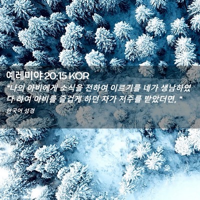 Picture 02 - 예레미야 20:15 KOR - 