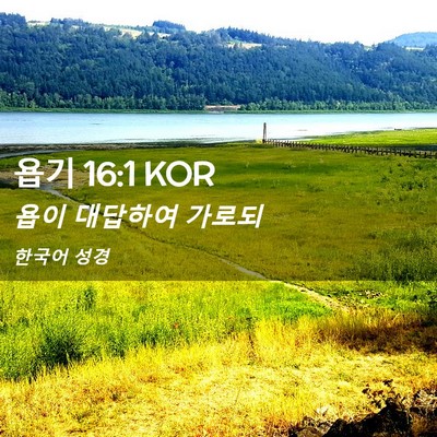 Picture 02 - 욥기 16:1 KOR - 욥이 대답하여 - Bible Verse Picture
