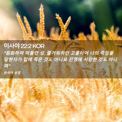 Picture 02 - 이사야 22:2 KOR - 