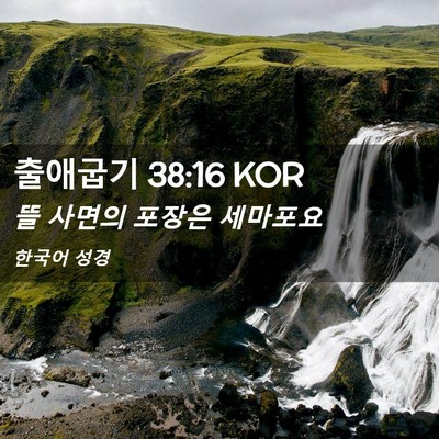 Picture 02 - 출애굽기 38:16 KOR - 뜰 사면의 포장은 - Bible Verse Picture