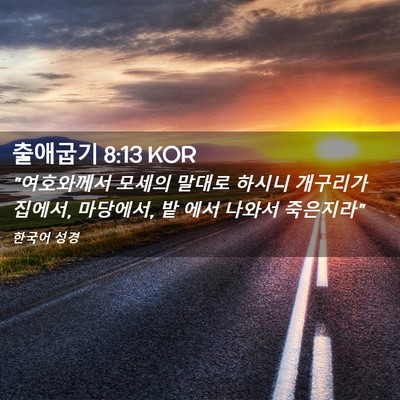 Picture 02 - 출애굽기 8:13 KOR - 