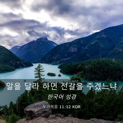 Picture 03 - 누가복음 11:12 KOR - 알을 달라 하면 전갈을 - Bible Verse Picture