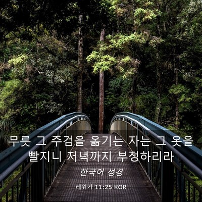 Picture 03 - 레위기 11:25 KOR - 무릇 그 주검을 옮기는 자는 그 옷을 - Bible Verse Picture