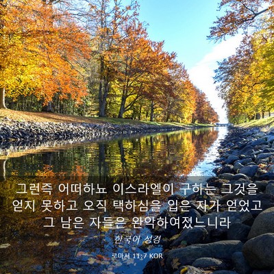 Picture 03 - 로마서 11:7 KOR - 그런즉 어떠하뇨 이스라엘이 구하는 - Bible Verse Picture