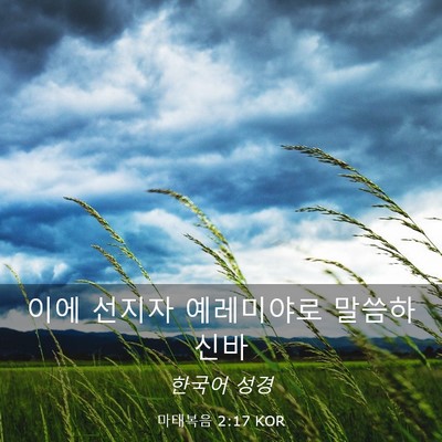 Picture 03 - 마태복음 2:17 KOR - 이에 선지자 예레미야로 - Bible Verse Picture