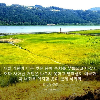 Picture 03 - 미가 1:11 KOR - 사빌 거민아 너는 벗은 몸에 수치를 - Bible Verse Picture