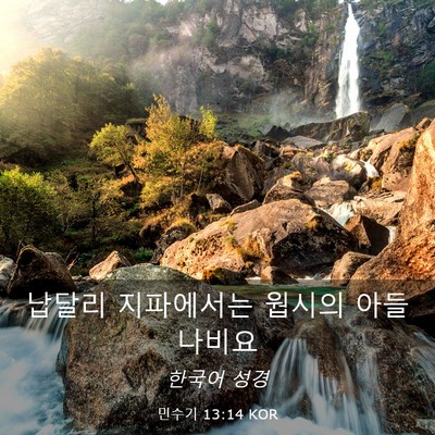 Picture 03 - 민수기 13:14 KOR - 납달리 지파에서는 웝시의 아들 - Bible Verse Picture