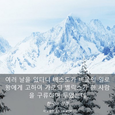 Picture 03 - 사도행전 25:14 KOR - 여러 날을 있더니 베스도가 바울의 - Bible Verse Picture