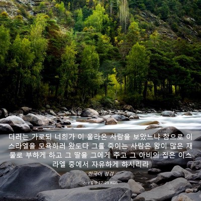 Picture 03 - 사무엘상 17:25 KOR - 더러는 가로되 너희가 이 올라온 - Bible Verse Picture