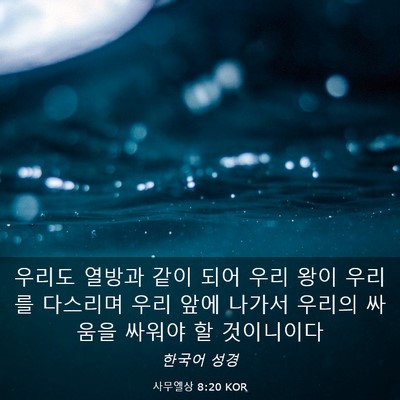 Picture 03 - 사무엘상 8:20 KOR - 우리도 열방과 같이 되어 우리 왕이 - Bible Verse Picture