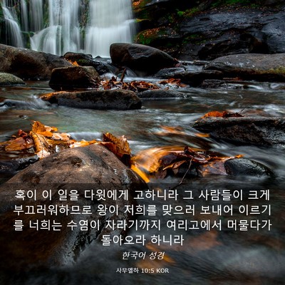 Picture 03 - 사무엘하 10:5 KOR - 혹이 이 일을 다윗에게 고하니라 그 - Bible Verse Picture