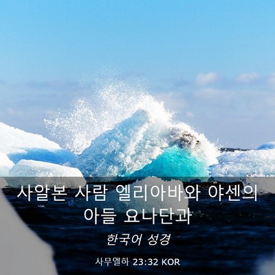 Picture 03 - 사무엘하 23:32 KOR - 사알본 사람 엘리아바와 야센의 아들 - Bible Verse Picture