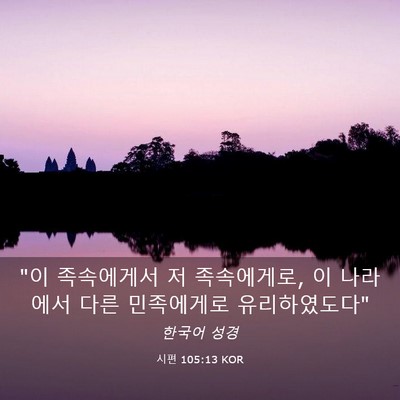 Picture 03 - 시편 105:13 KOR - 