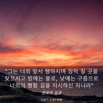 Picture 03 - 신명기 1:33 KOR - 