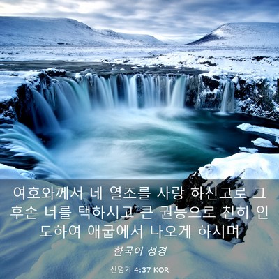 Picture 03 - 신명기 4:37 KOR - 여호와께서 네 열조를 사랑 하신고로 - Bible Verse Picture