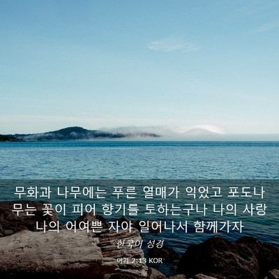Picture 03 - 아가 2:13 KOR - 무화과 나무에는 푸른 열매가 익었고 - Bible Verse Picture
