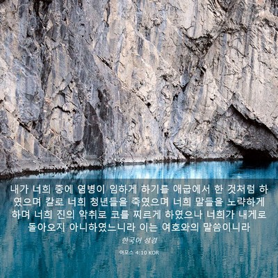 Picture 03 - 아모스 4:10 KOR - 내가 너희 중에 염병이 임하게 - Bible Verse Picture