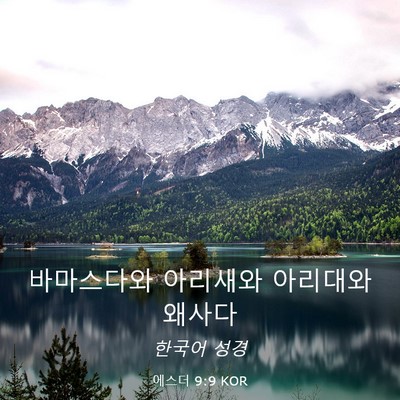 Picture 03 - 에스더 9:9 KOR - 바마스다와 아리새와 아리대와 - Bible Verse Picture